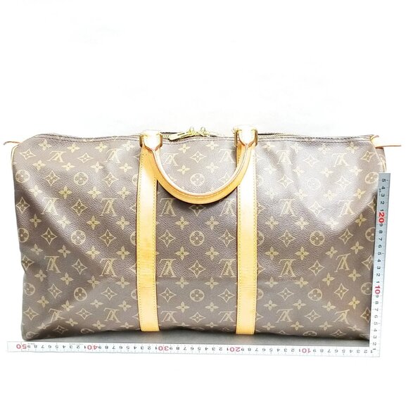 Authentic Louis Vuitton Boston Bag Keepall 50 Brown Monogram mn454-120825 - Picture 2 of 9